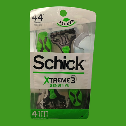 Schick XTREME 3 Sensitive Disposable Razors | 4-Pack