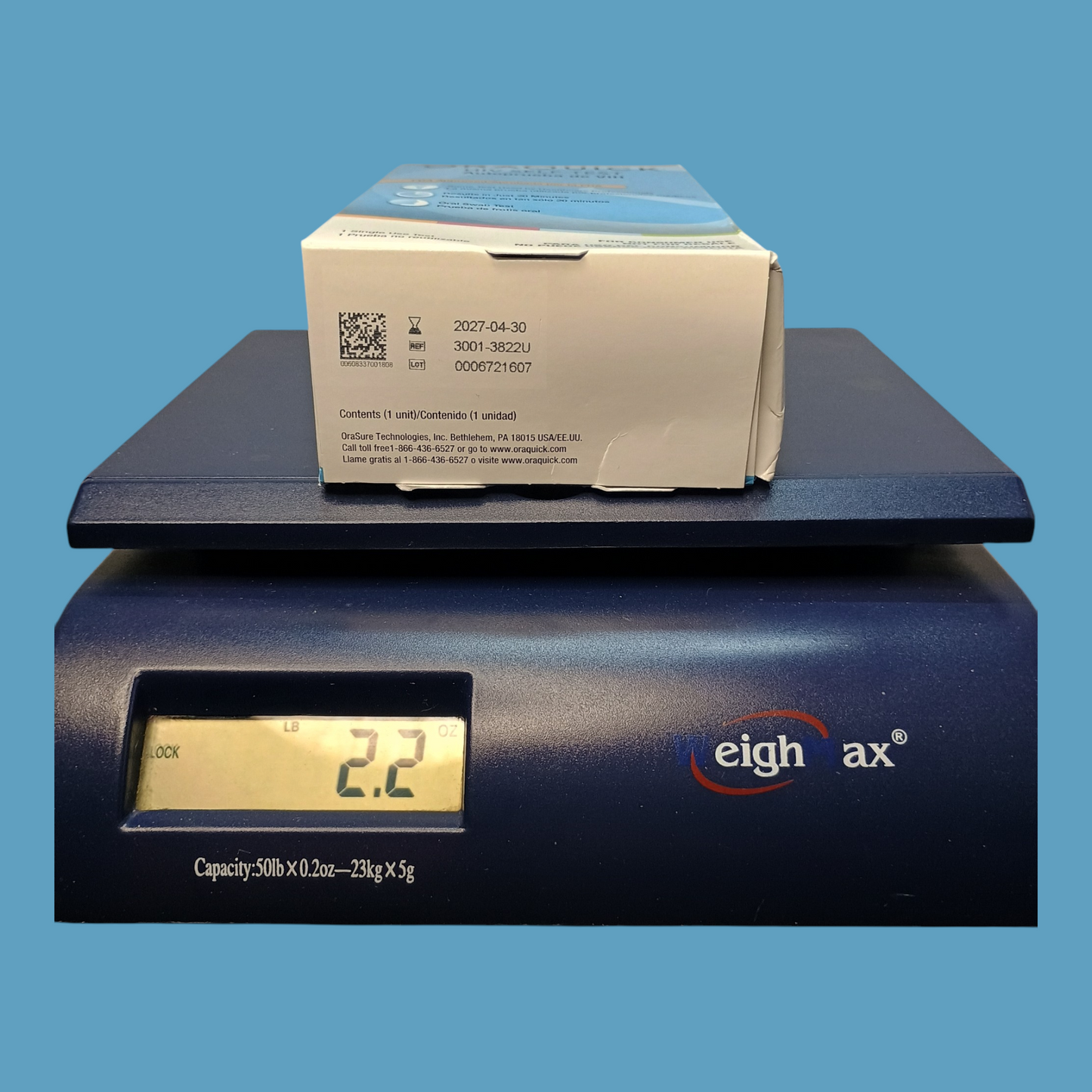 OraQuick HIV Self-Test - FDA Approved Home Kit - Exp April 2027
