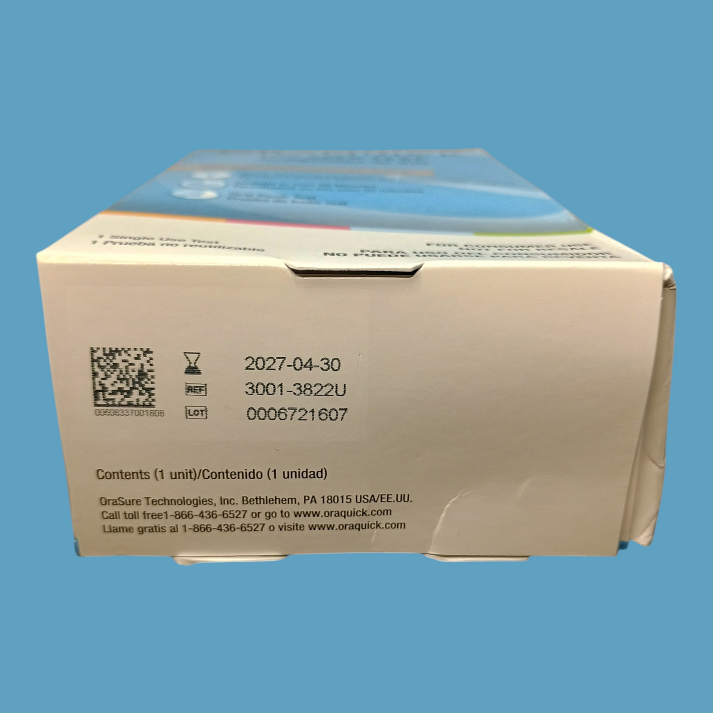 OraQuick HIV Self-Test - FDA Approved Home Kit - Exp April 2027