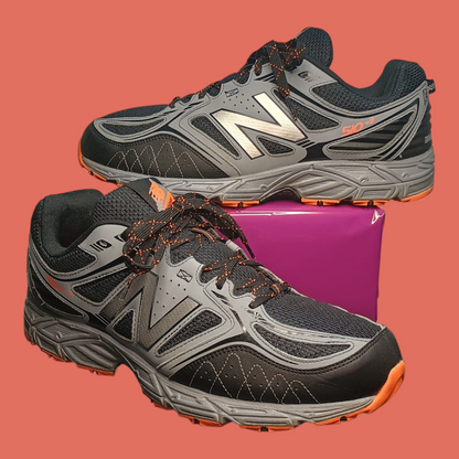 New Balance 510v3 Trail Men's Size 12 4E Extra Wide Black Lava Athletic Shoes (EXCELLENT)