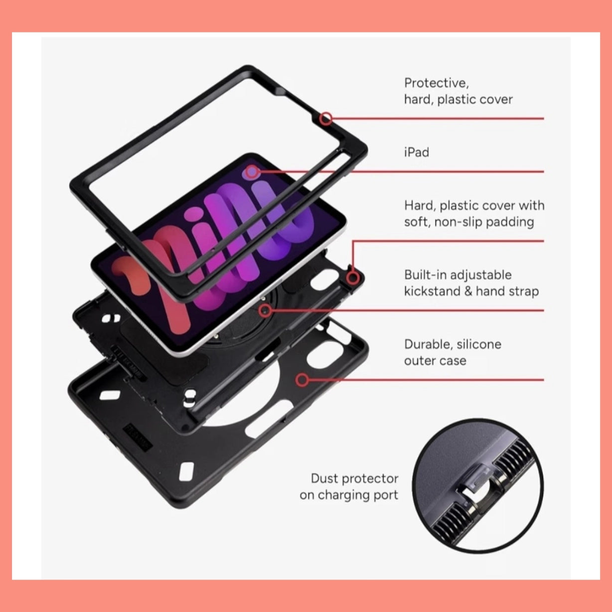 ZAGG Rugged Tablet Case for iPad Air 13" for M2/M3 (OPEN BOX)