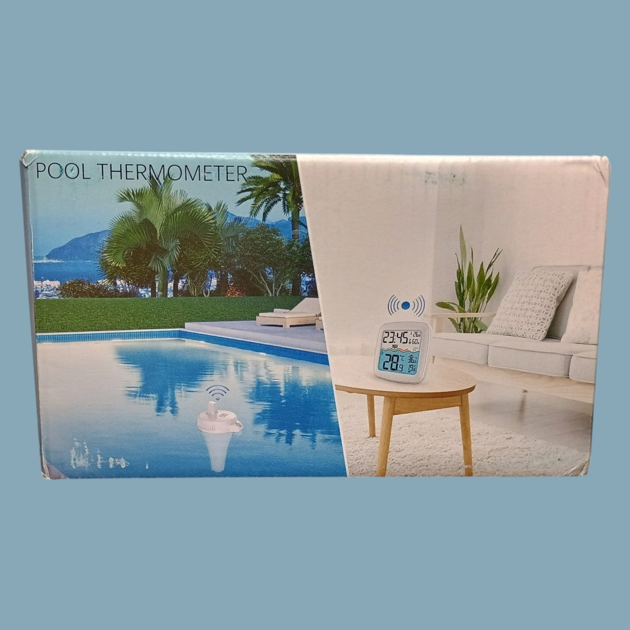 Grillum Wireless Floating Pool Thermometer IPX8 Waterproof Digital Monitor New Open Box
